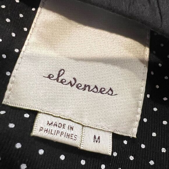 Elevenses Anthropologie Santa Ana Black Shorts Romper Size M - Picture 9 of 12